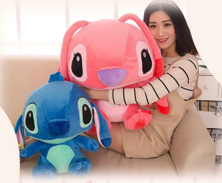 55CM Giant Cute Disney Blue Lilo Stitch Stuffed Animal Plush Toy Doll Party  Gift