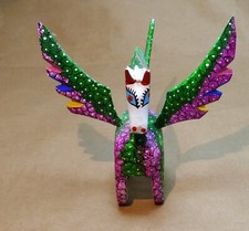 TALLADO A MANO Arte Popular Mexicano Oaxaca JOAQUÍN HERNÁNDEZ VASQUEZ - Alebrije PEGASUS