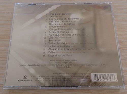 CD ALBUM L'AGE D'HORIZONS SERGE LAMA 15 TITEL 2008 NEU GESCHLITZTES GEHÄUSE - Bild 2 von 2