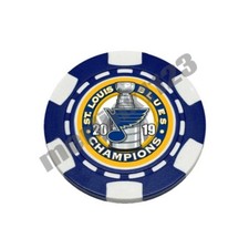 2019 NHL Stanley Cup St. Louis Blues - Dia-magnetic Poker Chip Golf Ball Marker
