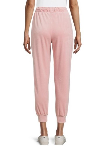 NOBO JUNIORS VELOUR JOGGER DUSTY ROSE SIZE XL 15-17 NEW TAGS STRETCH RHINESTONE - Picture 2 of 6