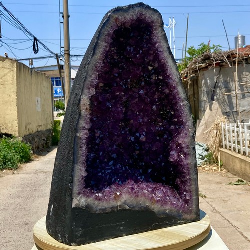 79,3 Pfund natürliche Amethyst Geode Quarz Kristall Cluster Kathedrale Energie Heilung - Bild 13 von 17
