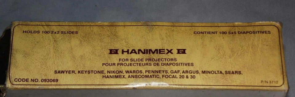 Hanimex Rotary Slide Carousel Tray 100 2"x2" Slides Fits Many Others Lot of 5 - Image 3 of 3
