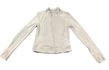 Women's Mondetta Gray Full Zip Athletic Running Jacket Thumbholes Size SMALL
