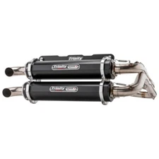 Trinity Racing Exhaust Polaris RZR RS1 Dual Full System Black TR-4166D-BK