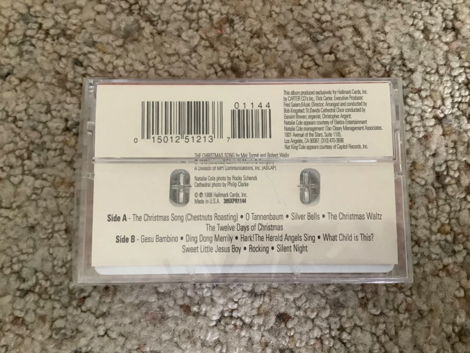 Hallmark Christmas With You CASSETTE TAPE Natalie Cole & Nat King Cole 1998 NEW - Image 2 of 2
