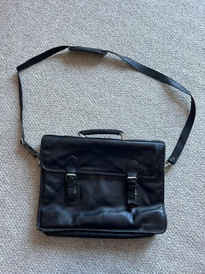Danier Genuine Leather LapTop Bag Briefcase Messenger Office Work Business