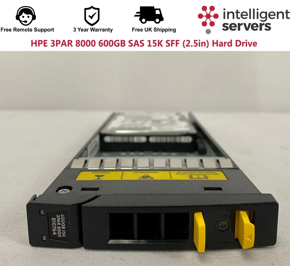 HPE 3PAR 8000 K2P98B 600GB SAS 15K SFF (2.5in) Hard Drive - Image 2 of 4