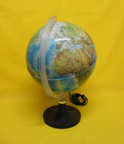 ✅ GLOBO TERRESTRE LUMINOSO ANNI 80 REALIZZATO IN ITALIA VINTAGE - 4324 - Picture 5 of 10