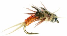 Fly Fishing Flies (Bass, Trout, Sunfish, Salmon) Little Yellow Sloan Fly (x 6)