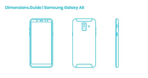 Samsung Galaxy A6 2018 Unlocked 32GB RAM 5.6"Android Smartphone RANDOM COLOUR S7 - Afbeelding 5 van 5