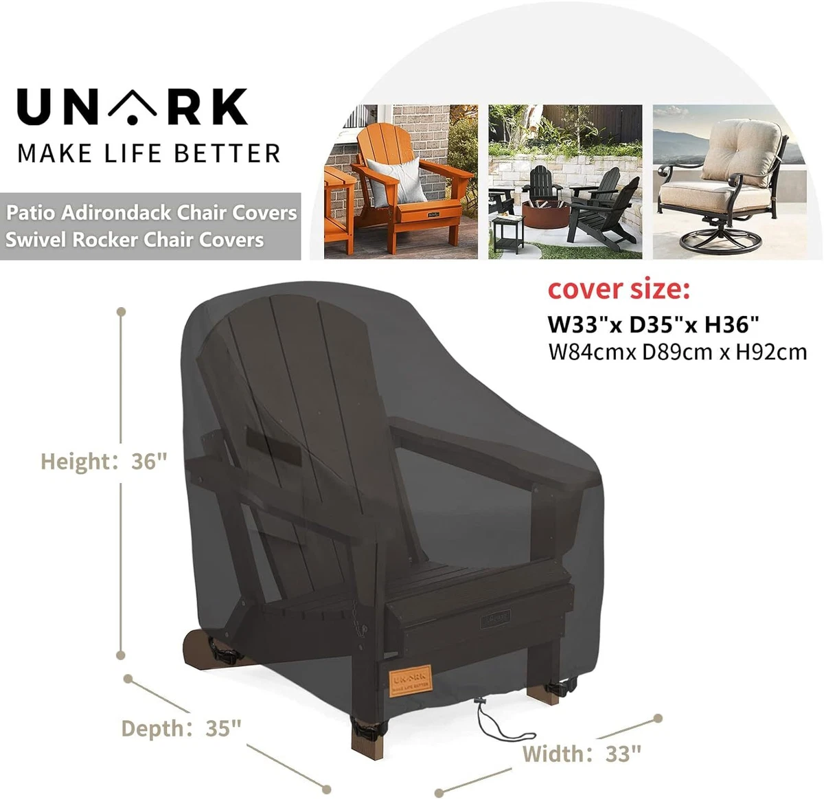 Rocking chair online covers outdoor