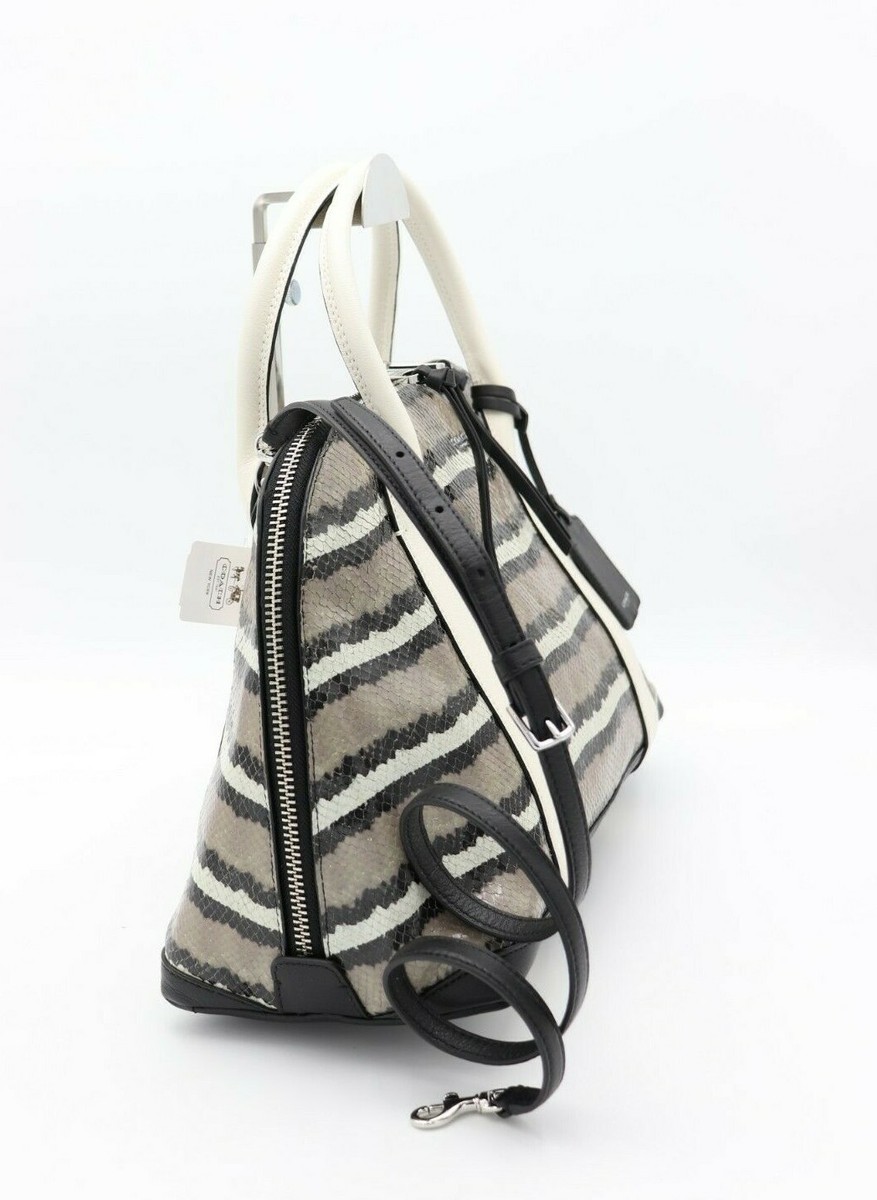 NWT Coach Bleecker Pinnacle Preston Python Embossed Leather  