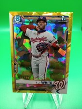 2021 Bowman Draft Chrome TJ White #BDC-157 1st Bowman RC Yellow Sapphire /99
