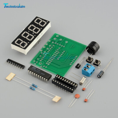 AT89C2051 Digital 4 Bits Electronic Clock Electronic Production Suite Kit DIY