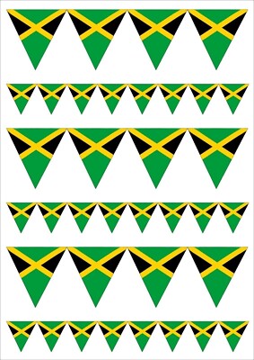   10 Meter 20 XL Flaggen Team Jamaika Jamaican Independance Day Banner  
