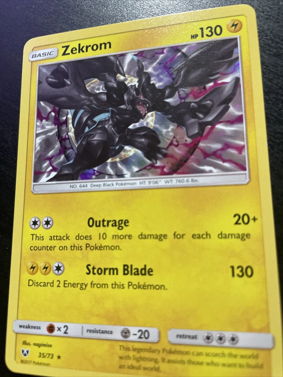 Pokemon Zekrom 35/73 SHINING LEGENDS Holo Rare NM