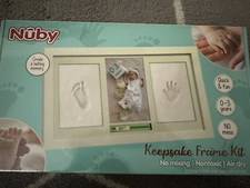 Nuby Baby Hand and Foot Print Keepsake Frame Kit - Photo  Clay Print