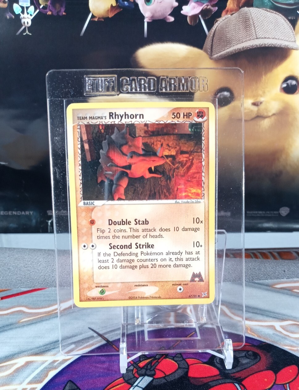 Pokémon Card TCG Team Magma's Rhyhorn Team Magma vs Team Aqua 67/95 NM Near Mint