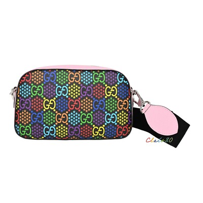 GUCCI GG Psychedelic Shoulder Bag 574886 Purse Multi Supreme Canvas Auth New