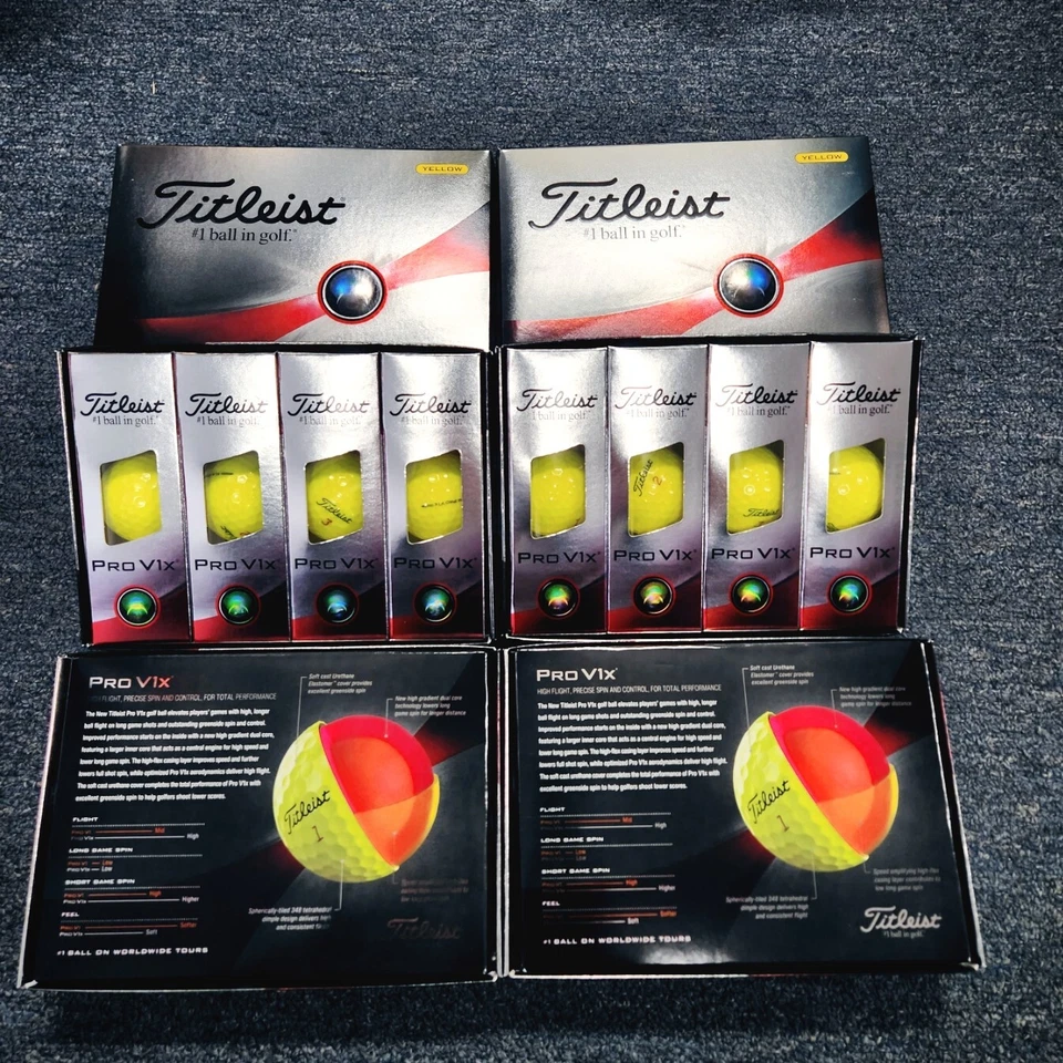Nuevo Titleist Pro V1x V1 tablero izquierdo AVX Tour bolas blandas 2024 6 dz prioridad gratuita Foto 4 de 4