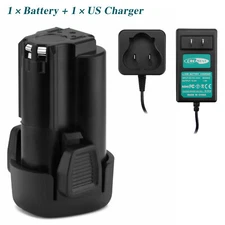 12V 3.5Ah Li-ion Battery/Charger For Black Decker BL1510 LBX12 LBXR12 LDX112