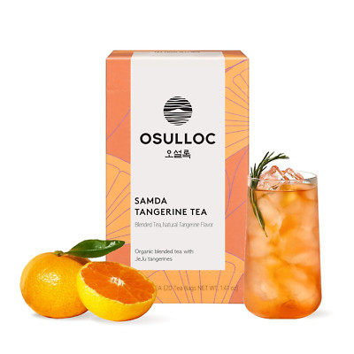 OSULLOC Tangerine Tea (Fresh Jeju Tangerine Flavor), Fruit Tea Blend, Premium Te
