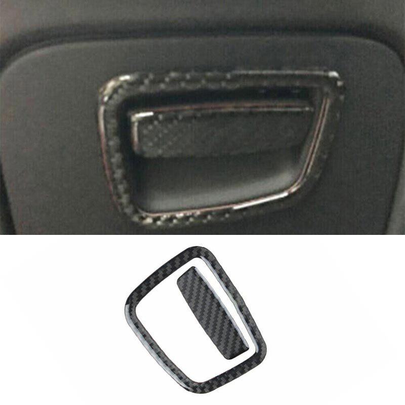 For BMW 5 Series Real Carbon Fiber 18-22 Car Console Gear Storage Box Cover Trim
