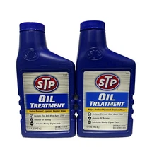 2 PACK STP  Oil Treatment 15 oz Reduces Oil Burning Protects Against Engine Wear