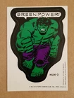 Vintage 1975 Hulk Marvel Comic Book Super Heroes Sticker Card Topps