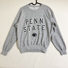 Vintage 90s Penn State Crewneck Men’s Medium Grey Made in USA