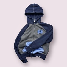 Vintage Men s Nike Team UNC Tarheels Full Zip Up Hoodie Size M College Y2K