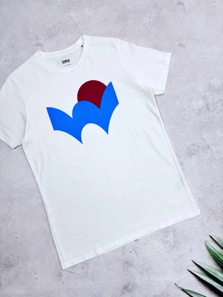 Edwin T-Shirt Japan Sunset Front Logo Traditional White size Small - Image 4 of 4