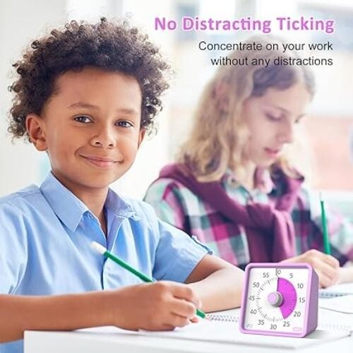 60 Minuten Visual Timer, Tischtimer für Kinder, Klassenzimmer Timer (Packung geöffnet) - Bild 3 von 6