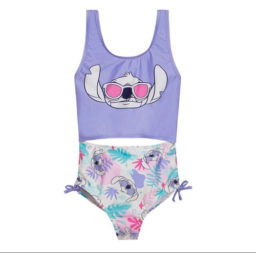 Disney Lilo and Stitch Swimsuit One Piece Cutout Swimsuit Girls 10/12