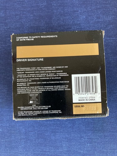 ‘93 PREMIER EDITION RACING CHAMPIONS - #98 Derrike Cope - NIB NASCAR 1/64 model - Picture 4 of 4