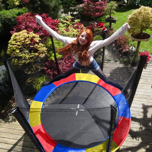 Replacement Trampoline Reinforced Outdoor Round Spring Cover /Net 8 10 12 Feet - Picture 30 of 38