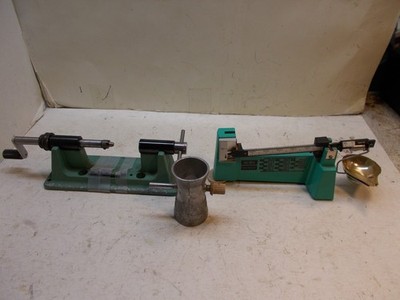 rcbs 5-10 powder scale + rcbs case trimmer +5 pilots