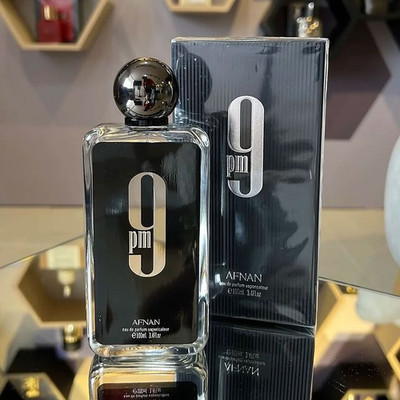 AFNAN 9 PM EAU DE PARFUM SPRAY FOR MEN 3.4 Oz / 100 ml
