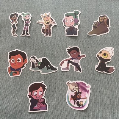 10x Disney Das Eulenhaus Aufkleber König Edaly Luz Odalia Amity NEU Lot 3