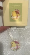 Longaberger Easter Tie On Chick Bow Easter Egg #30108