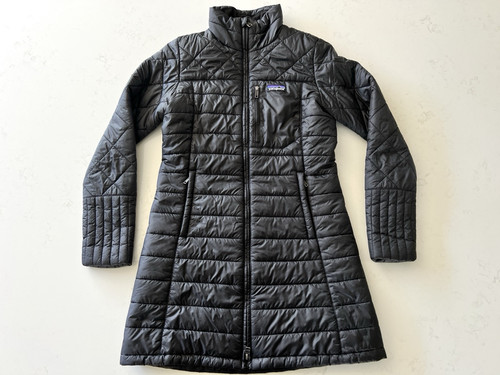 Patagonia Giacca Cappotto Radalie Isolato Parka Puffer Lungo - Nero - Donna Small - Foto 1 di 14