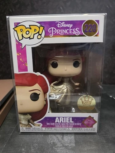 Disney Ariel Funko Pop! With Pin! Funko Shop Exclusive #220 With Protector