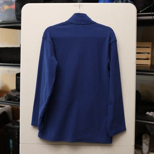 Eddie Bauer Polartec Fleece Jacket Mens Tall Medium MT Full Zip Blue Mock Neck image 5