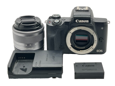 CANON EOS Kiss M Black / M50 24.1MPMirrorless Digital Camera + EF-M 15-45mm LENS