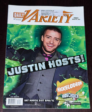 Daily Variety 2007 March 30 Justin Timberlake Nickelodeon Awards Burger King Ad