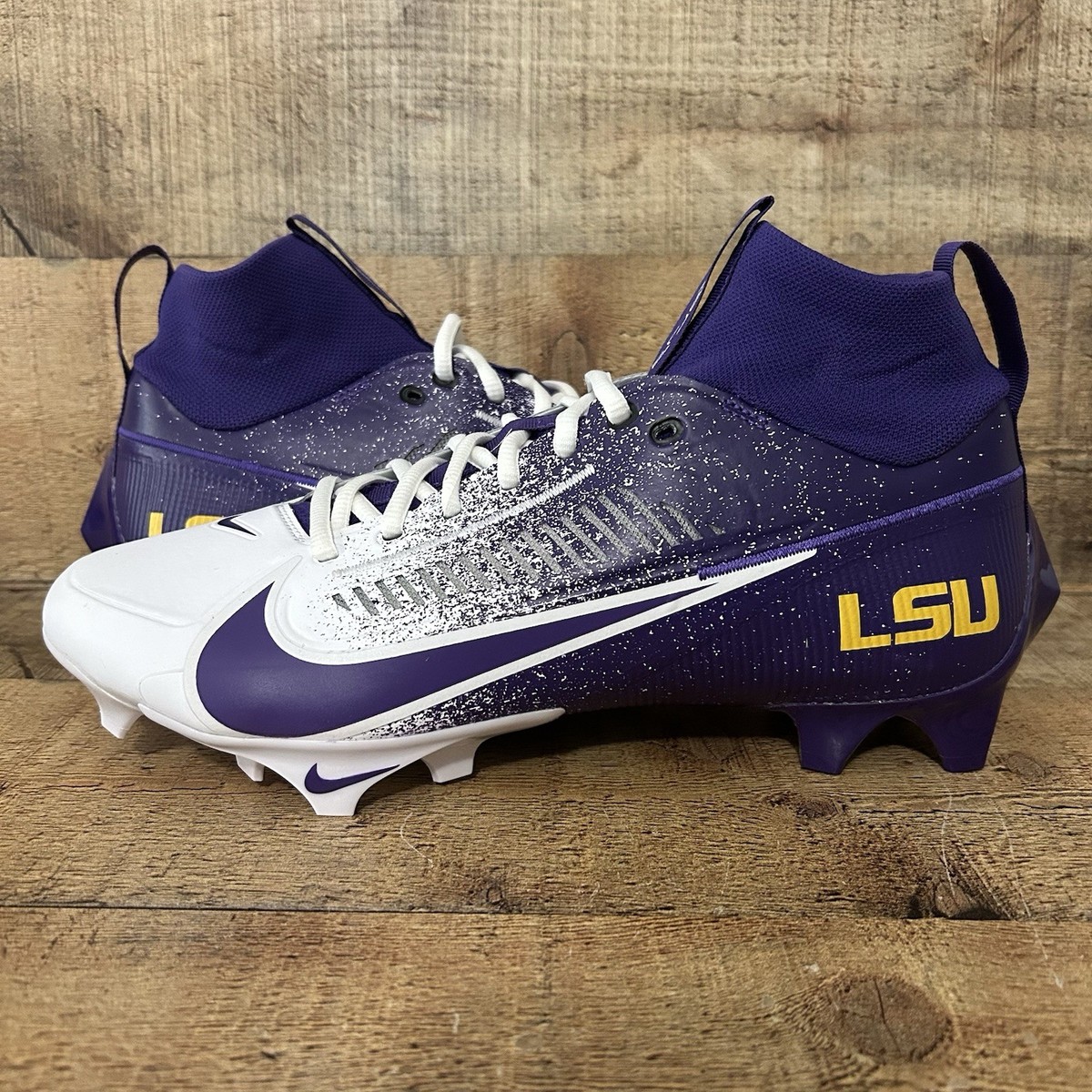 Nike Vapor Edge 360 Pro LSU Tigers PE Football Cleats Men's 10