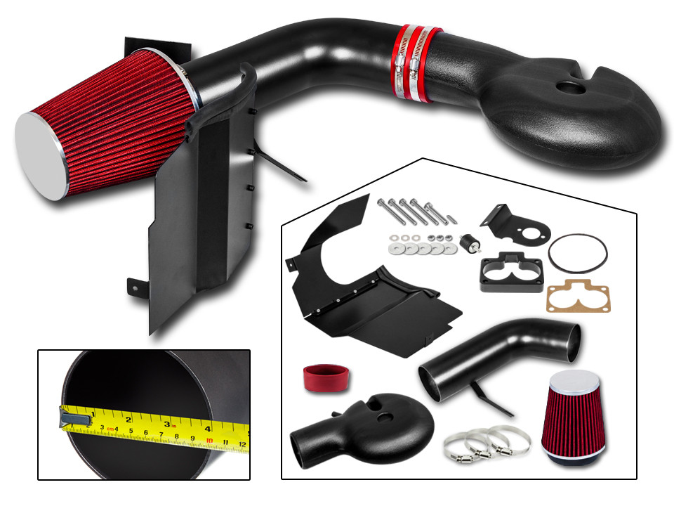 RTunes RACING Hitze Shield Kalt Luft Ansaug + Filter 1998-2003 Durango 5.2L/5.9L