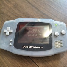 Nintendo Game Boy Advance Handheld System - Glacier. please read description