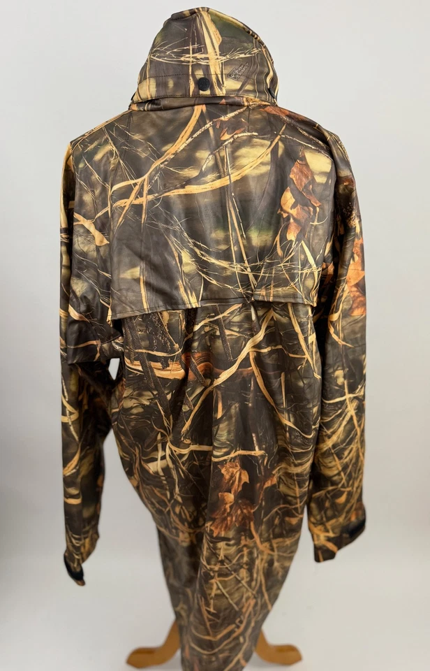 HELLY HANSEN Impertech Long coat hooded Real Tree Max 4 Men's M NEW NWT - Image 3 of 4